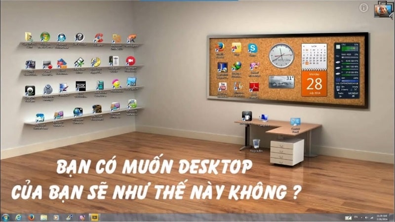 Hình nền kệ sách cho desktop hot nhất hiện nay