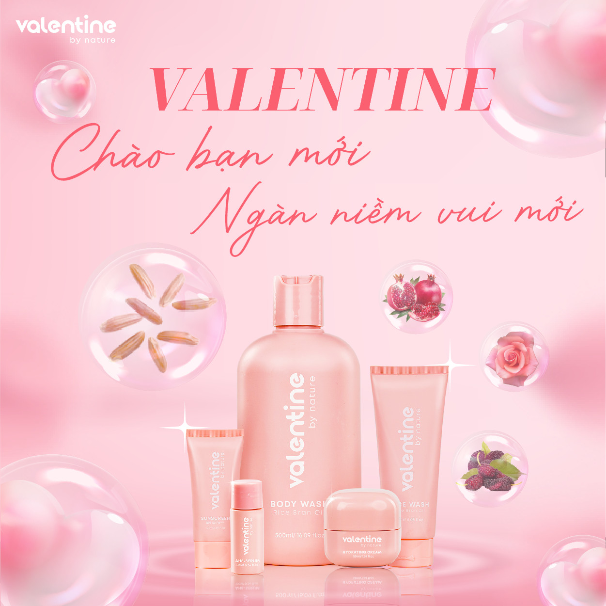 Valentine - một thương hiệu của Sao Thái Dương ra mắt với bộ sản phẩm Organic từ thiên nhiên